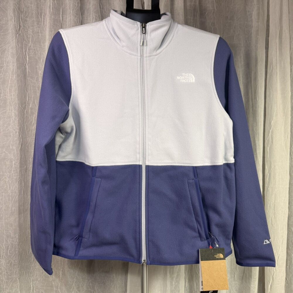 The North Face Alpine Polartec 100 Full Zip Fleece Women M Cave Blue NWT